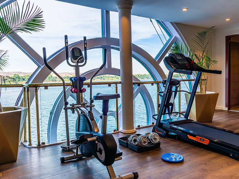 Gym aboard the Sonesta Moon Goddess Nile Cruise Ship Nile cruise